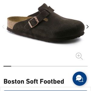 Birkenstock boston mocha 38 NWT narrow